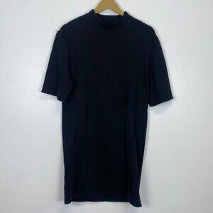 Zara Black Knit Sweatshirt Dress